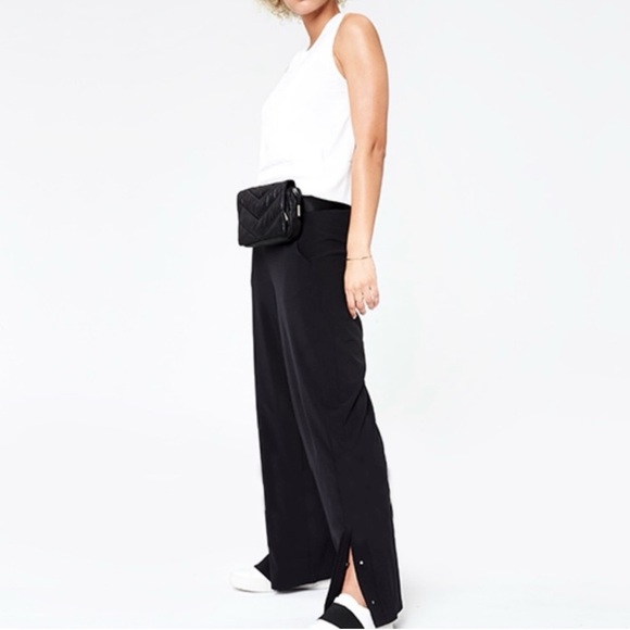 Athleta Gramercy Track Trousers Black Size 16 (by measurement) - Picture 4 of 14